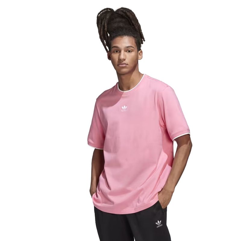 Camiseta rosa hombre adidas online